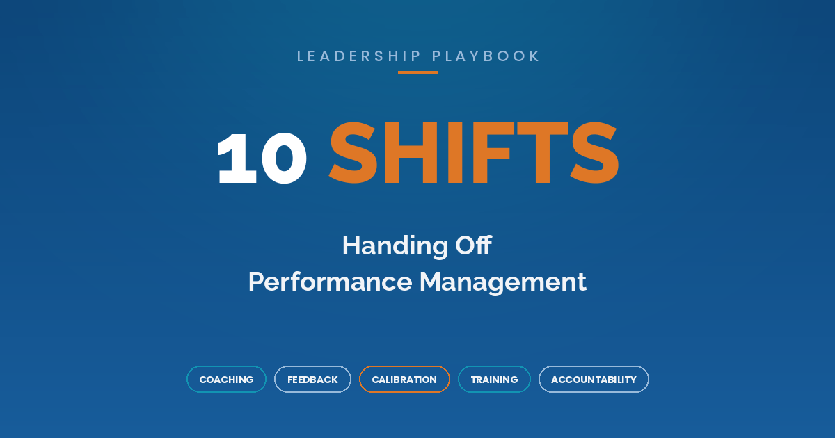 founder-led-performance-management Moving performance management from a founder to managers